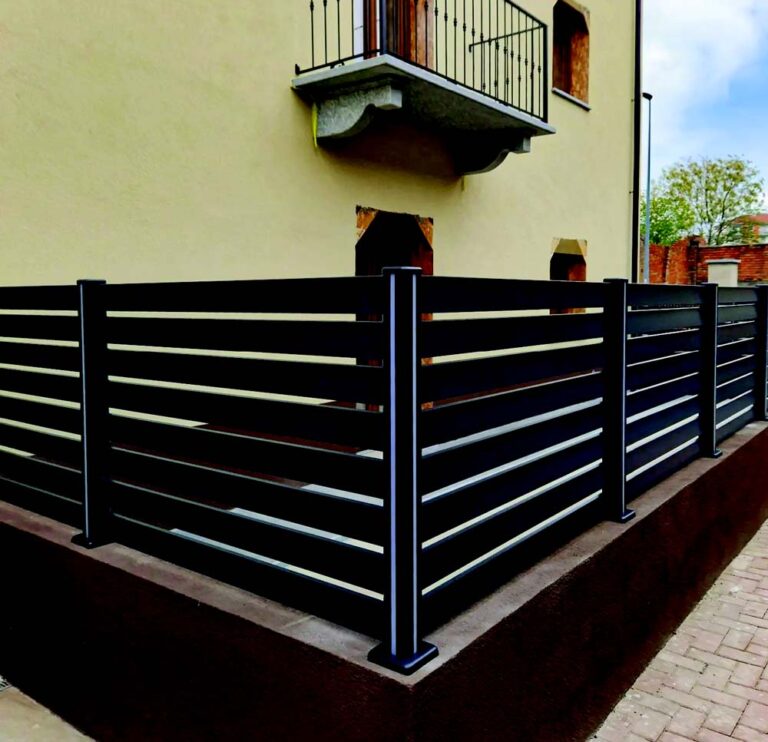 Clôture jardin aluminium extérieur moderne4
